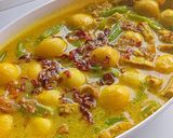 Foto langkah ke 4 dari resep Telur Puyuh Buncis Kuah Santan.