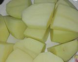 A picture of step 6 of Aaloo Gosht.