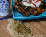 A picture of step 16 of Turkish Grilled eggplant salad with yogurt-mint sauce.