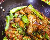A picture of step 5 of Peshawari Karahi.