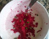A picture of step 1 of Beetroot Raita.