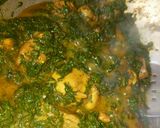 A picture of step 6 of Palak chicken.