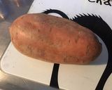 Une image de l'étape 1 de Patate douce rôtie au four aux épices,chapelure de légumes et parmesan.