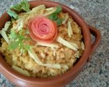 A picture of step 3 of Dhaba style fry maash daal.