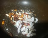 A picture of step 1 of Suji ka halwa.
