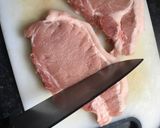 A picture of step 1 of Ginger Pork.