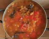 A picture of step 1 of Yam porridge (Akpete).