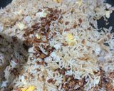 A picture of step 13 of Salted Fish and Chicken Fried Rice.