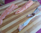 Foto del paso 1 de la receta: Habichuelas con salmón y almejas (alubias)