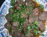 A picture of step 5 of Tawa Kaleji.