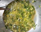 A picture of step 2 of Masala Omelette.