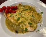 A picture of step 10 of Chicken Poblano Enchiladas with Green Sauce.
