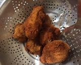 A picture of step 4 of Fried Chicken - deep fry#AuthorMarathon #4weekschallenge.