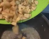 Une image de l'étape 2 de Galette pommes, poire, chocolat (sans oeufs) et ses chips de pelures de pommes.