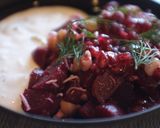 A picture of step 4 of Beetroot yogurt salad.