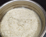 A picture of step 2 of Moong Dal Appe with vegetables.