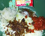 Foto langkah ke 5 dari resep Pepes Ikan Belanak Sambal Pencit (Mangga Muda).