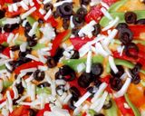 صورة لخطوة 5 من وصفة بيتزا بالخضار 🍕🍕🍕🥗🥗🥗