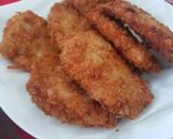 รูปขั้นตอนการทำที่ 5 ของ หมูชุบเกล็ดขนมปังทอด ราดซอสเขียวหวาน (ผงสำเร็จรูป)