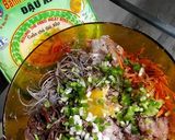 A picture of step 1 of Taro Shrimp and Pork Egg Rolls.