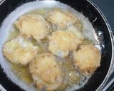 A picture of step 5 of Fried ugali in eggs😂😋.