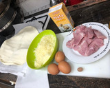 Foto del paso 1 de la receta: Quiche de masa de hojaldre con lacón y queso