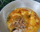 A picture of step 4 of Amba Khatta/Mango Jaggery curry.