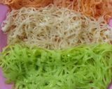 A picture of step 3 of Malaysian net crepes with Indian stuffed chicken.