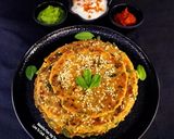 A picture of step 7 of Calcium Rich Methi Leaves Multigrain Dhebra Gujarati Style - Fenugreek Leaves Paratha.