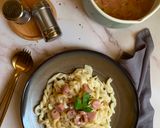 Gambar langkah 4 resipi Carbonara Fusilli Sempoi.
