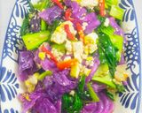 Foto langkah ke 7 dari resep Tumis Pakcoy Kol Ungu.