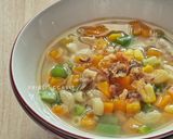 Foto langkah ke 6 dari resep Sup Makaroni Ayam Sayuran.