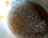 Hình bước làm 1 của món Rau câu cam sành hạt chia