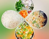 A picture of step 5 of Schezwan fried rice.