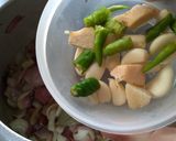 A picture of step 1 of Matar makhana curry.