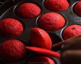 A picture of step 6 of Beetroot and Walnut Paniyarams.