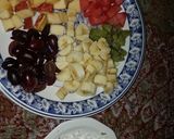 A picture of step 3 of Custard fruit salad.