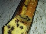 Budín de naranja con chips de chocolate