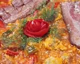 Füstös cukkinis lecsó, kapros nokedlivel recept fázis 6 fotója