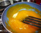 A picture of step 3 of Custard Powder Burfi.