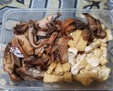 Foto langkah ke 1 dari resep Cakalan Tahu Santan Pedas.