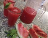 A picture of step 2 of Water melon cooler.