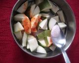 A picture of step 1 of Chana-methi nu khattu athanu.