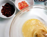 Foto del paso 1 de la receta: Biscotti de pistacho, arándanos, avellanas y papaya