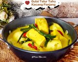 Foto langkah ke 4 dari resep Gulai Telur Tahu Kacang Panjang.