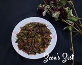 A picture of step 4 of Red and Green Amaranthus Bhaji.