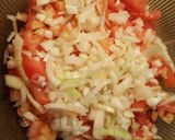 A picture of step 7 of Panamanian-Style Chicken, Jude’s Vermicelli Rice, and Tomato Salad.
