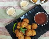 A picture of step 3 of Mix veg pakoras.
