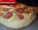 A picture of step 7 of Tomato & Mozzarella Breakfast Pie with Cottage Cheese Dough.