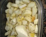 Foto del paso 1 de la receta: Torta rápida de peras Wilson y plátano (vegetariano)